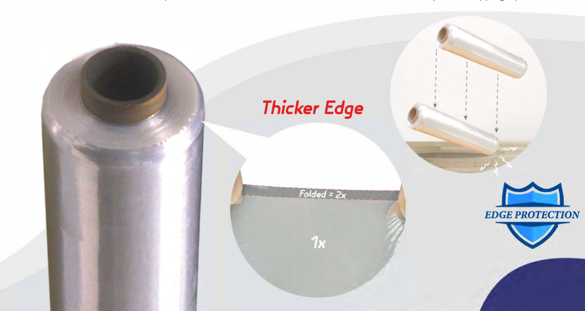 18" x 1500' Pre-Stretched Stretch Film 33G - Shipping Depot