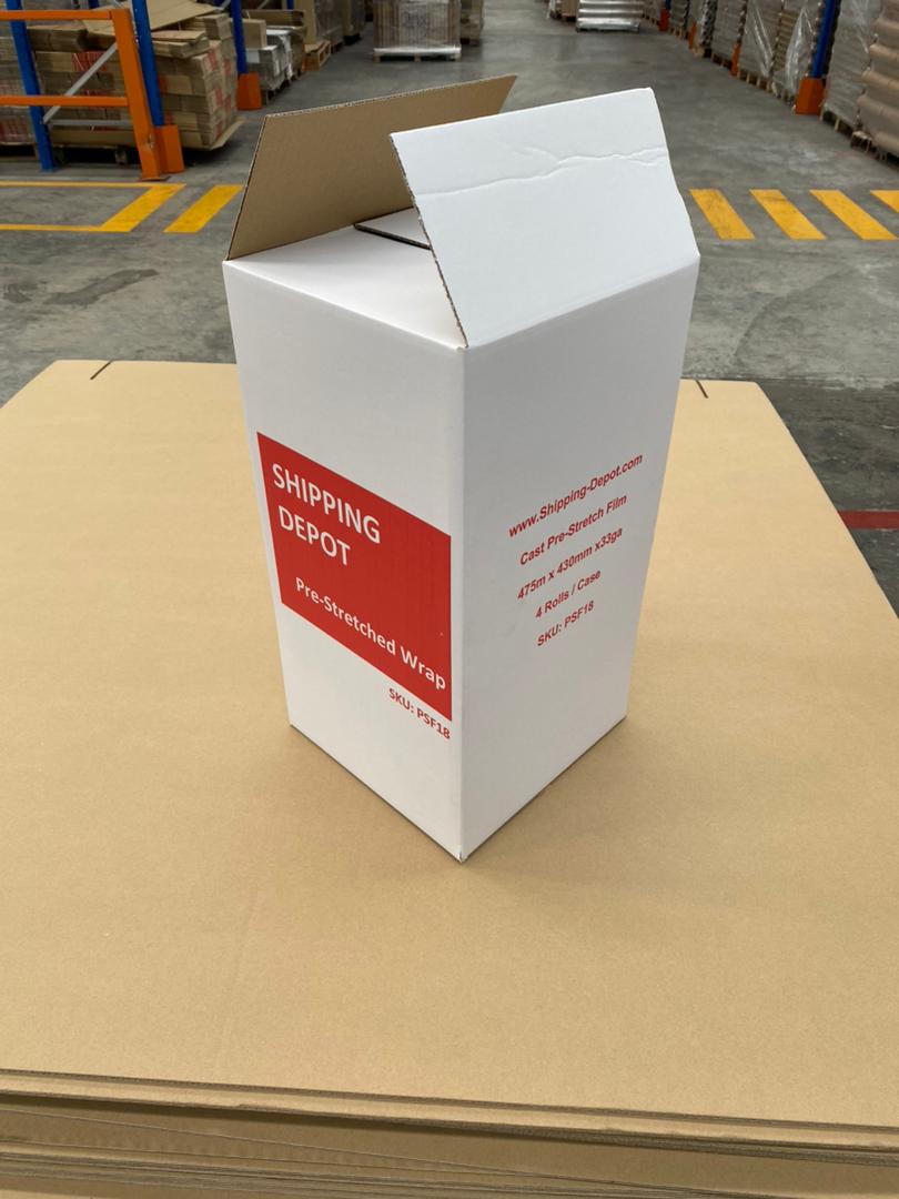 18" x 1500' Pre-Stretched Stretch Film 33G - Shipping Depot
