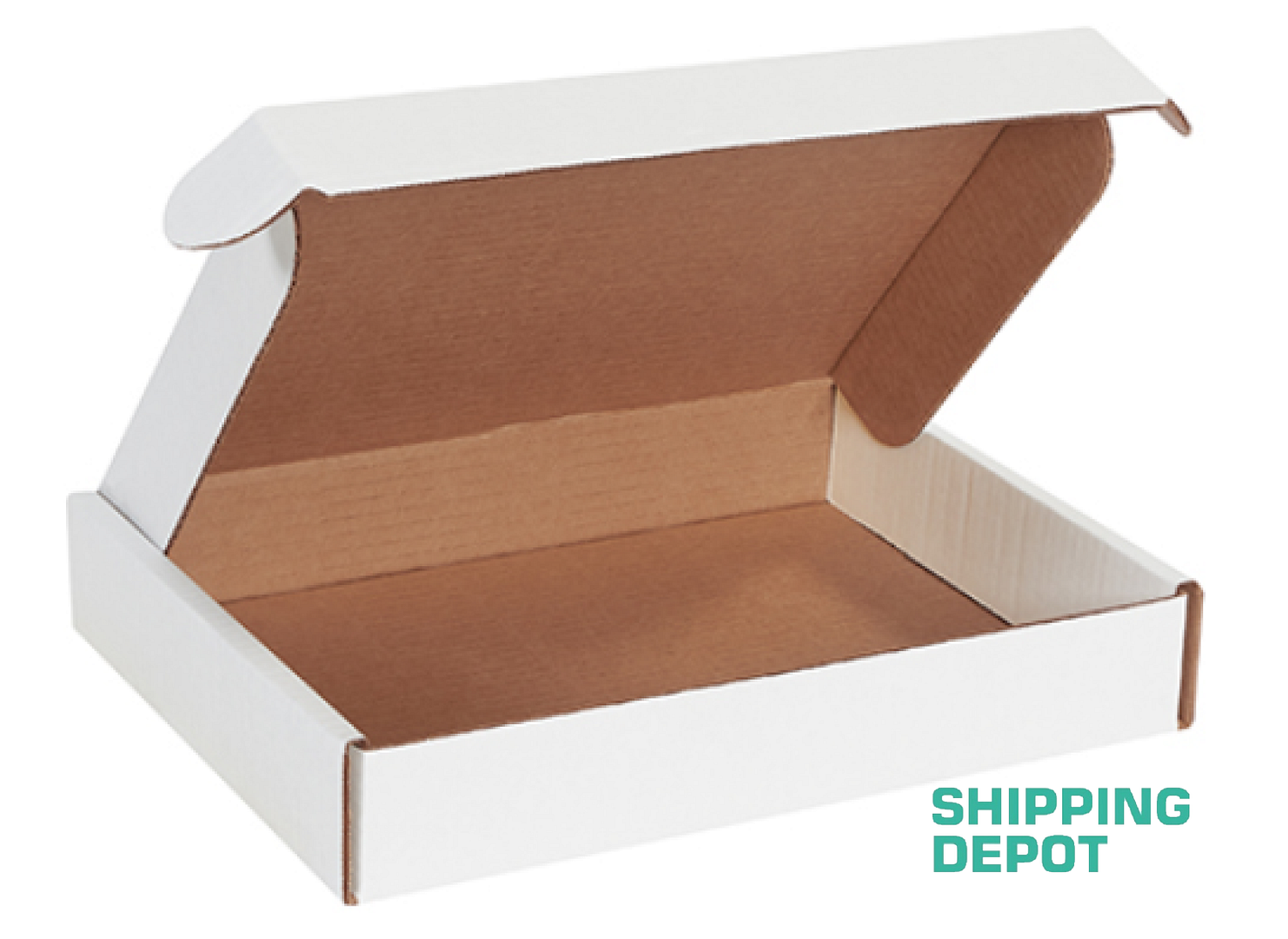 White Corrugated Mailers-Front Lock