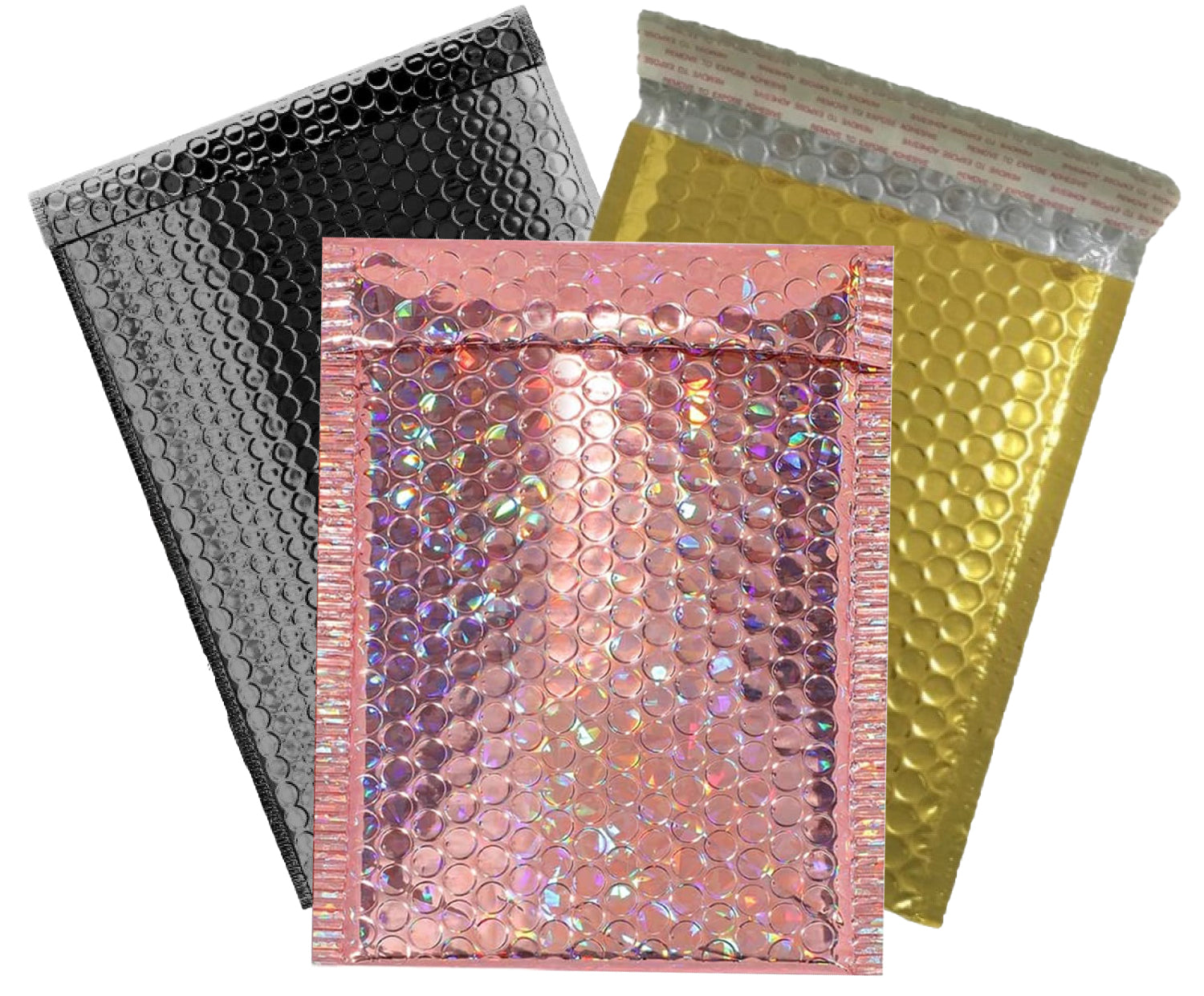 Metallic Glamour Bubble Mailers - #0 6x10