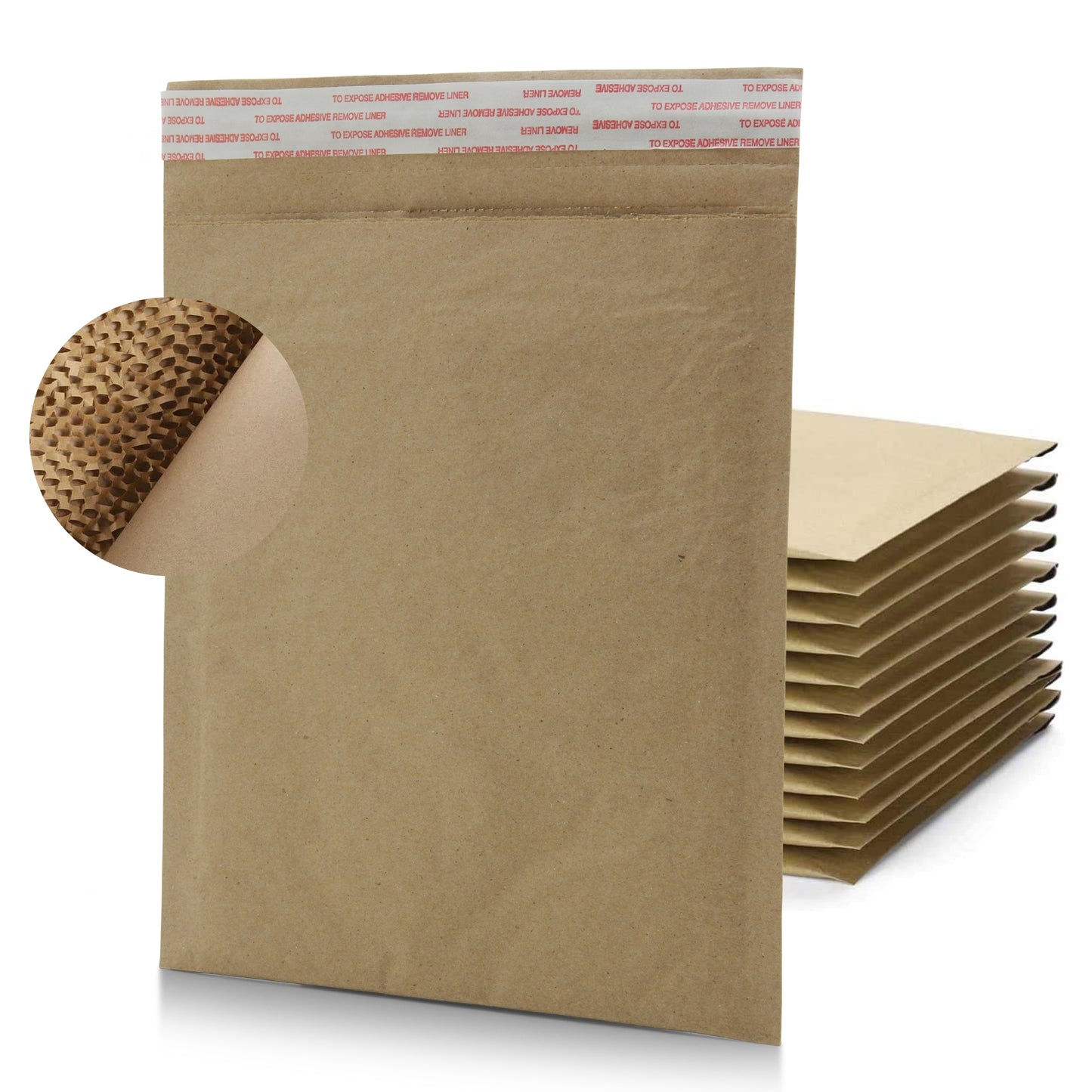 Pacron Padded Mailers Curbside Fully Recycable Hexcoat - #0 6.5x10"