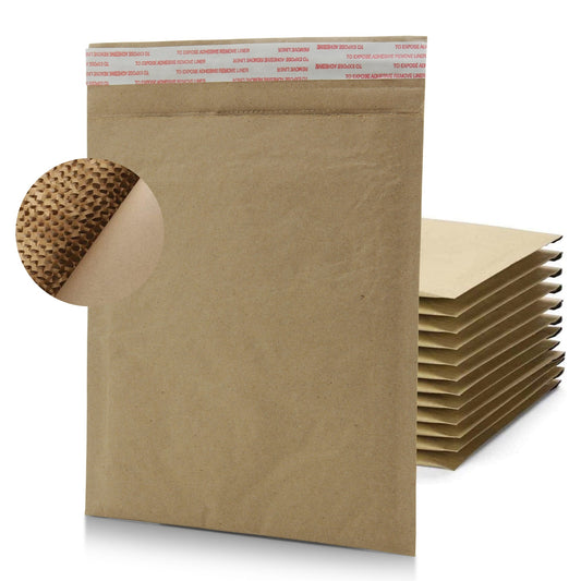 Pacron Padded Mailers Curbside Fully Recycable Hexcoat - #7 14.25x20"