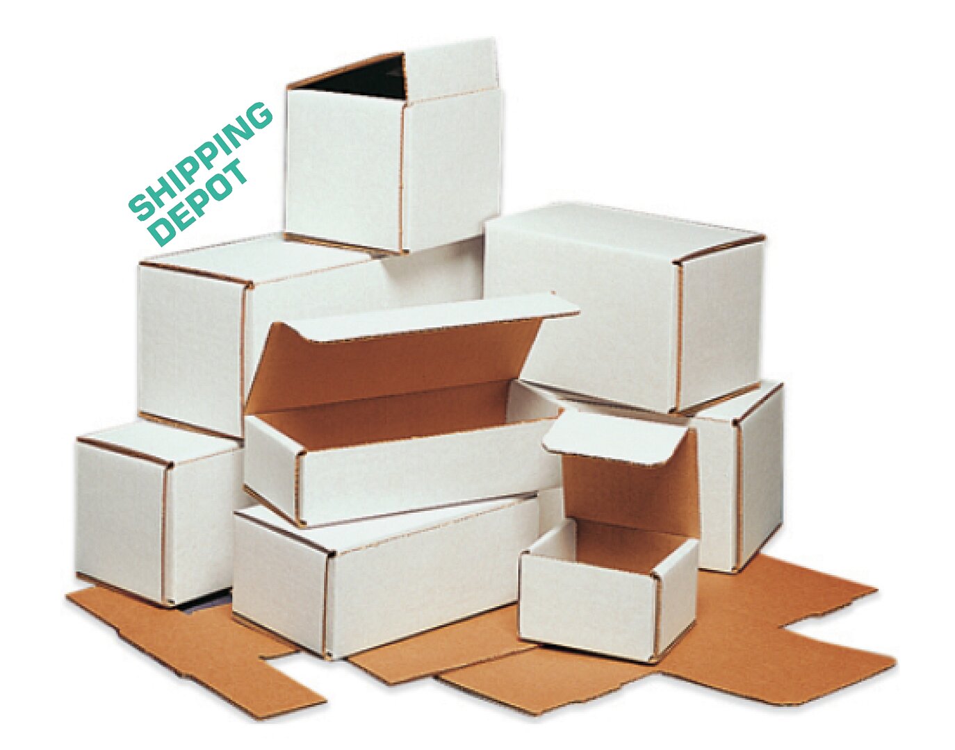 White Corrugated Mailers - 8x6x4"