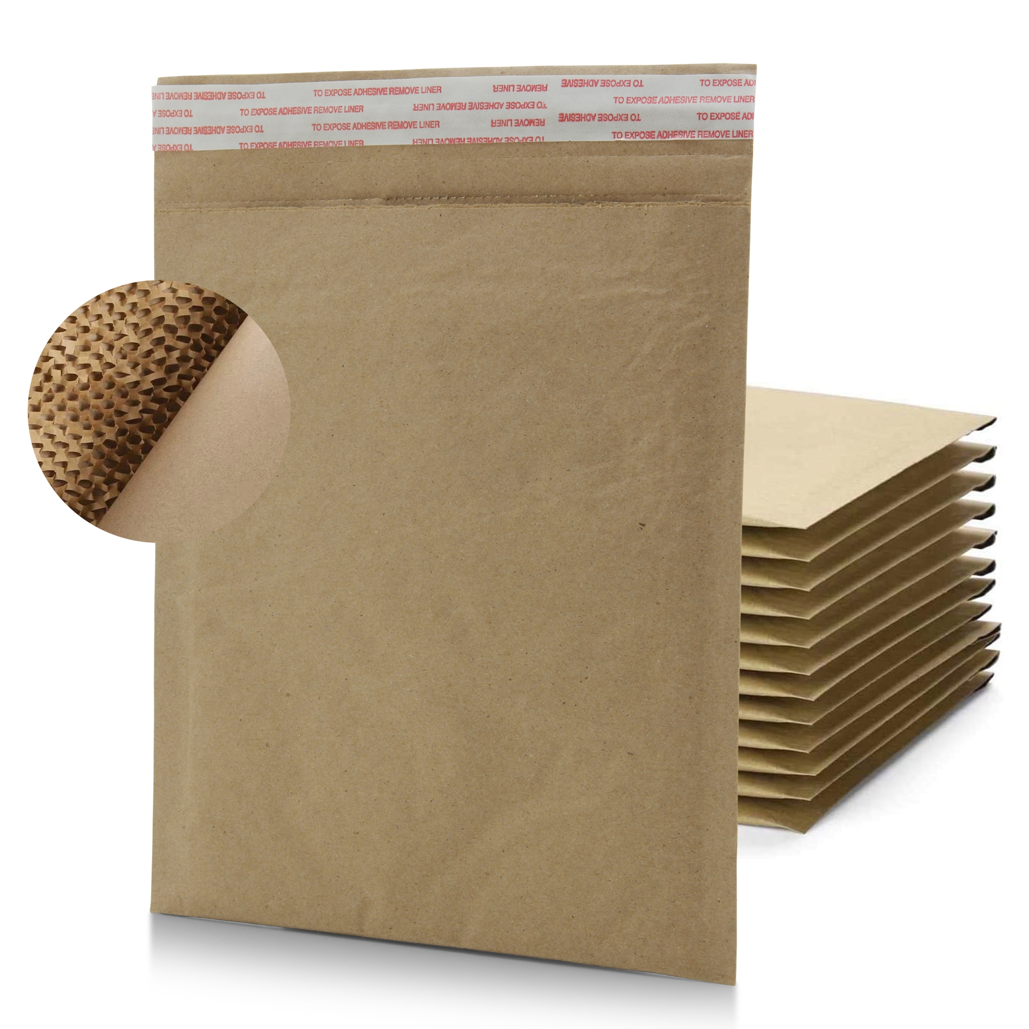 Pacron Padded Mailers Curbside Fully Recycable Hexcoat